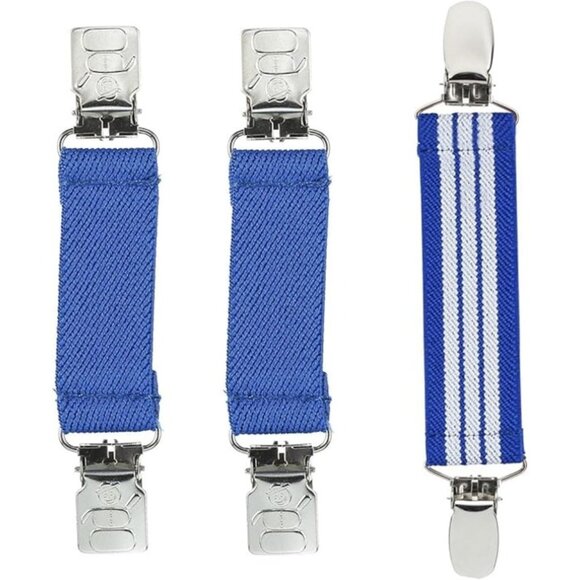 Hold’Em Mitten & Hat Clip Set Toddler Kids STURDY SUPER TIGHT GRIP - RoyalWhite - Picture 1 of 6